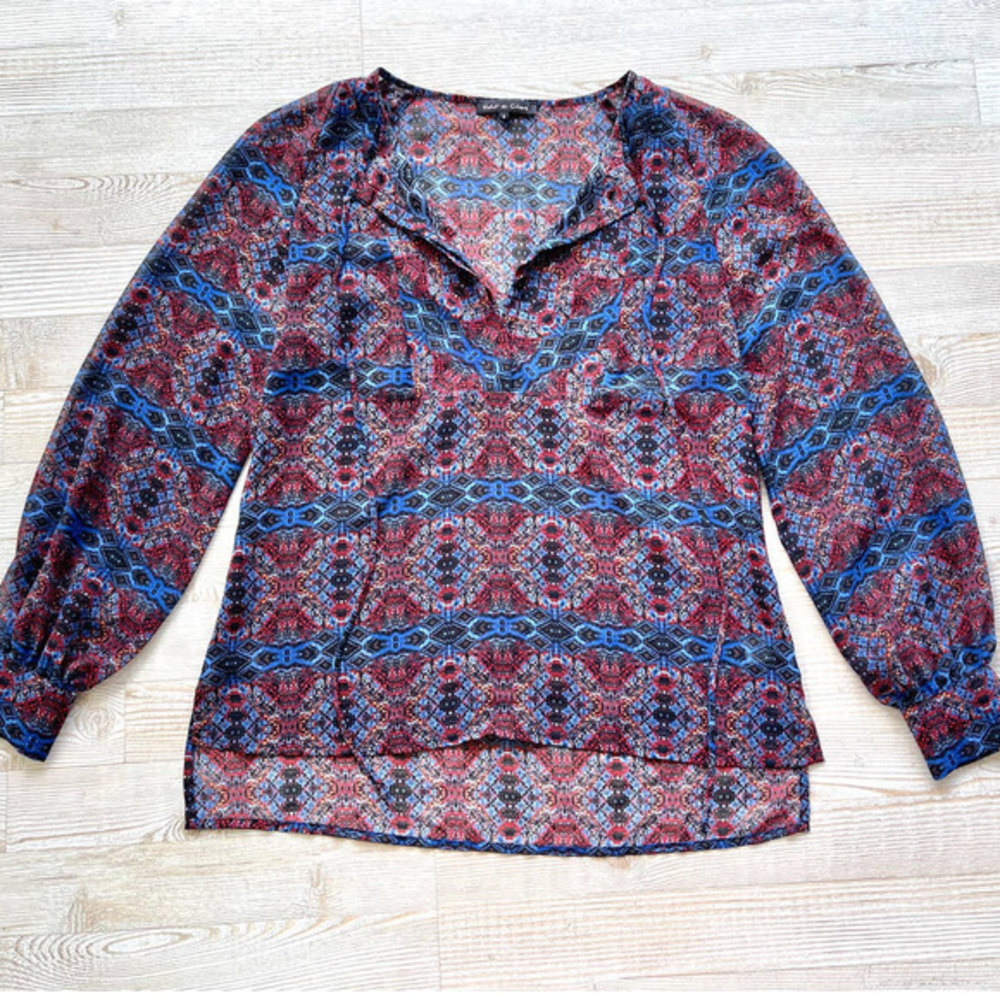 Violet & Claire Kaleidoscope Printed Blouse | Size‎ Small